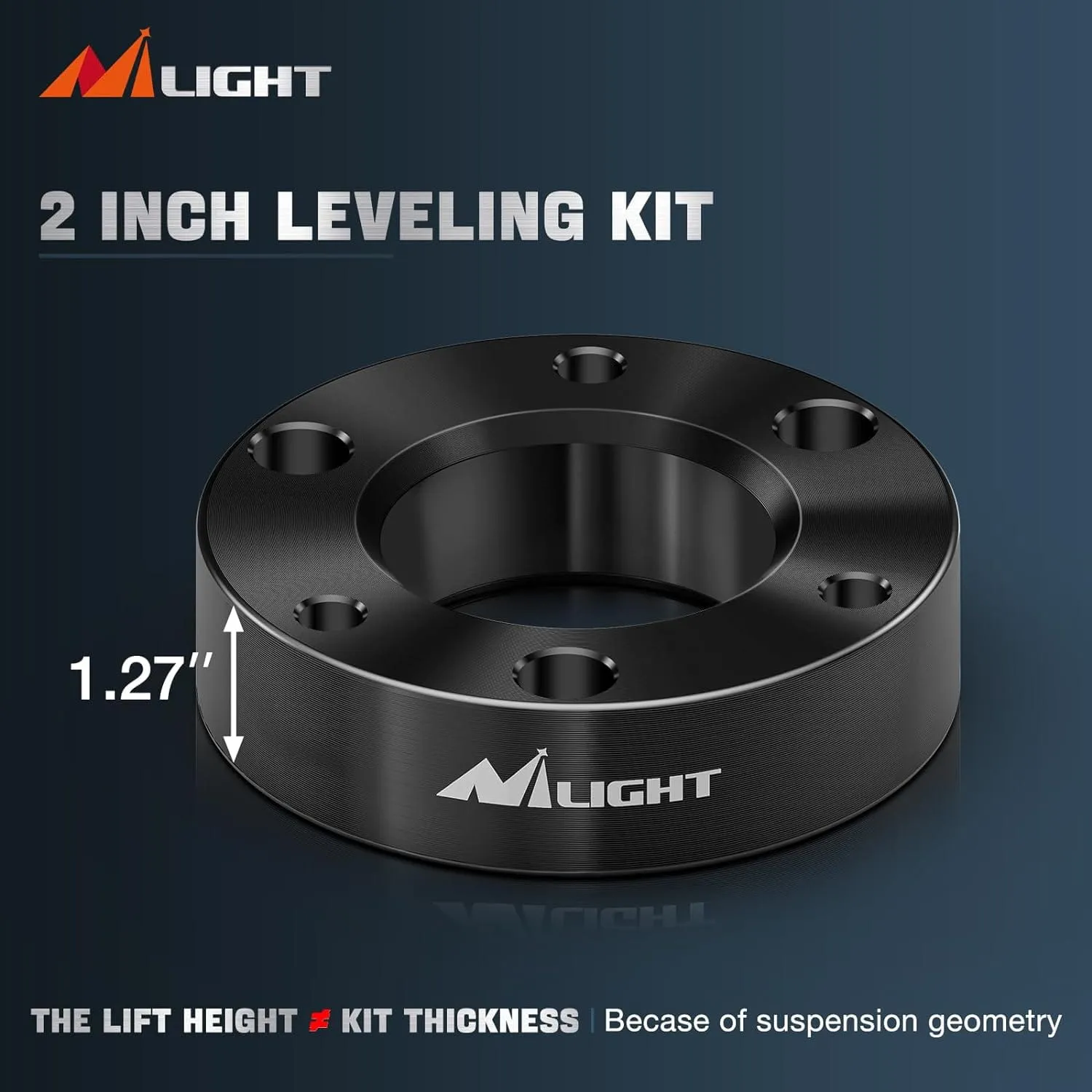 2 Inch Front Leveling Lift Kit for 2006-2023 Dodge Ram 1500 4WD Strut Spacer Suspension Lift Kits