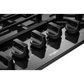 36" Gas Cooktop With EZ-2-Lift Hinged Cast-Iron Grates - Black