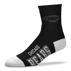 Chicago Bears Black Deuce Socks, Men's Large (10-13)