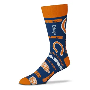 Chicago Bears Wall to Wall Socks, One Size