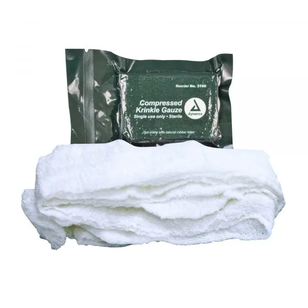 Compressed Krinkle Gauze 4.5″ x 4 yds