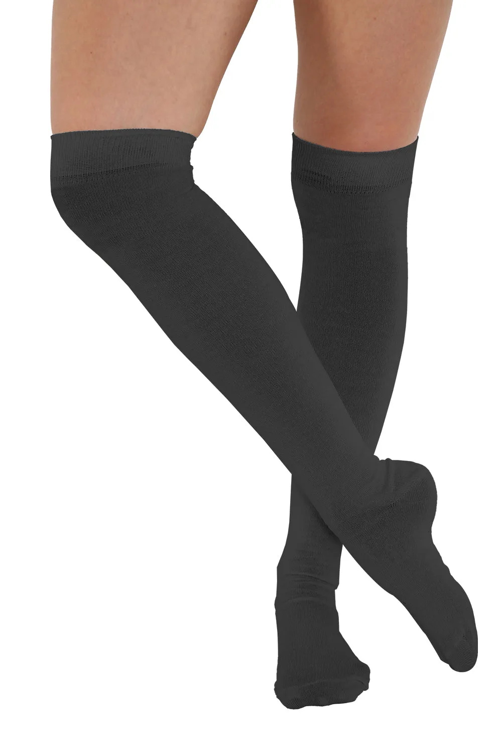 Crazy Chick Plain OTK Socks