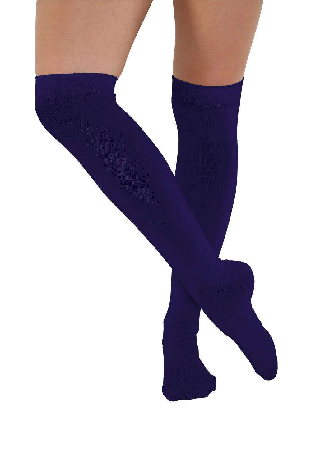 Crazy Chick Plain OTK Socks