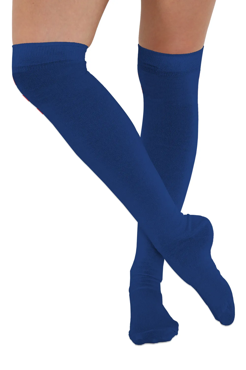 Crazy Chick Plain OTK Socks