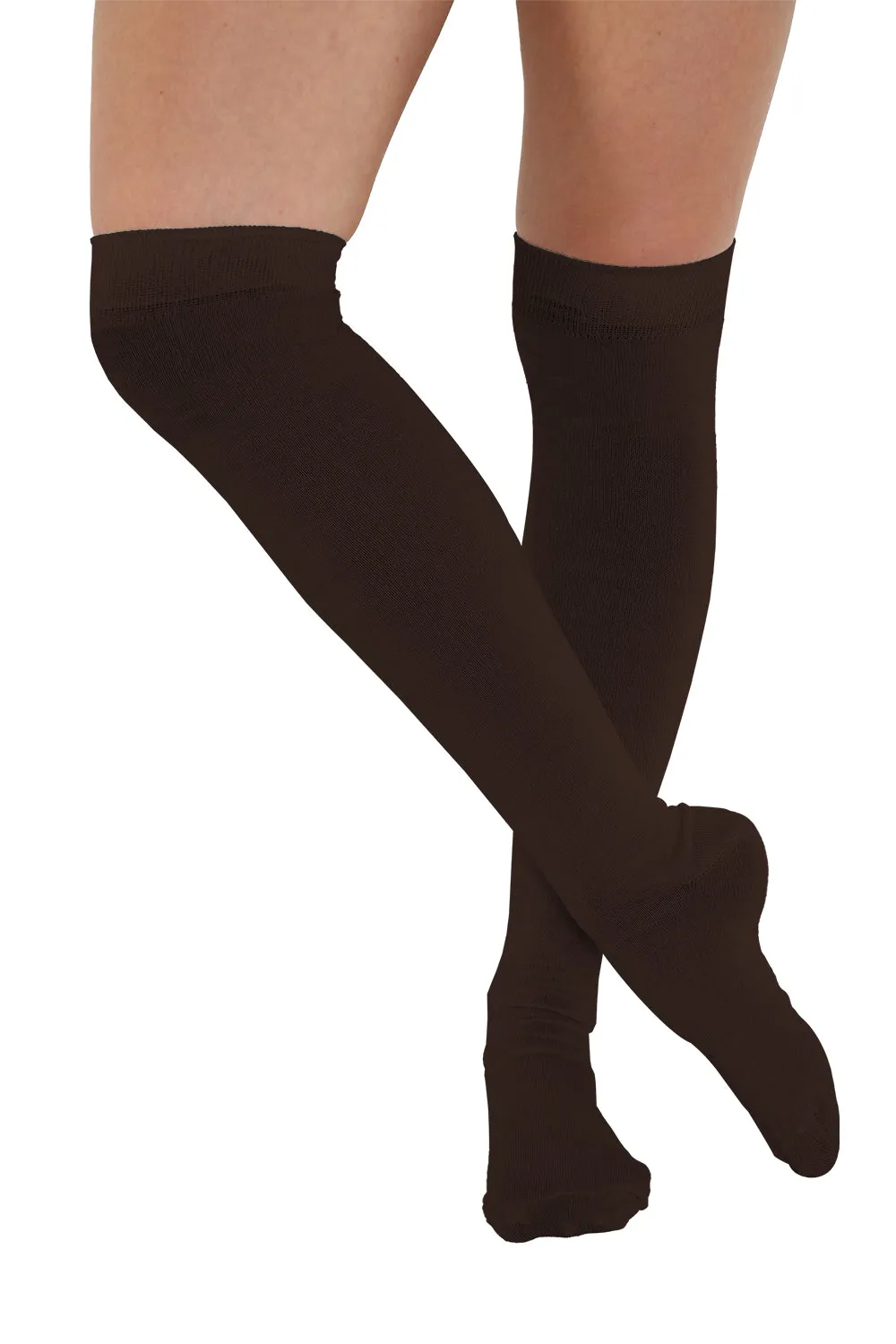 Crazy Chick Plain OTK Socks