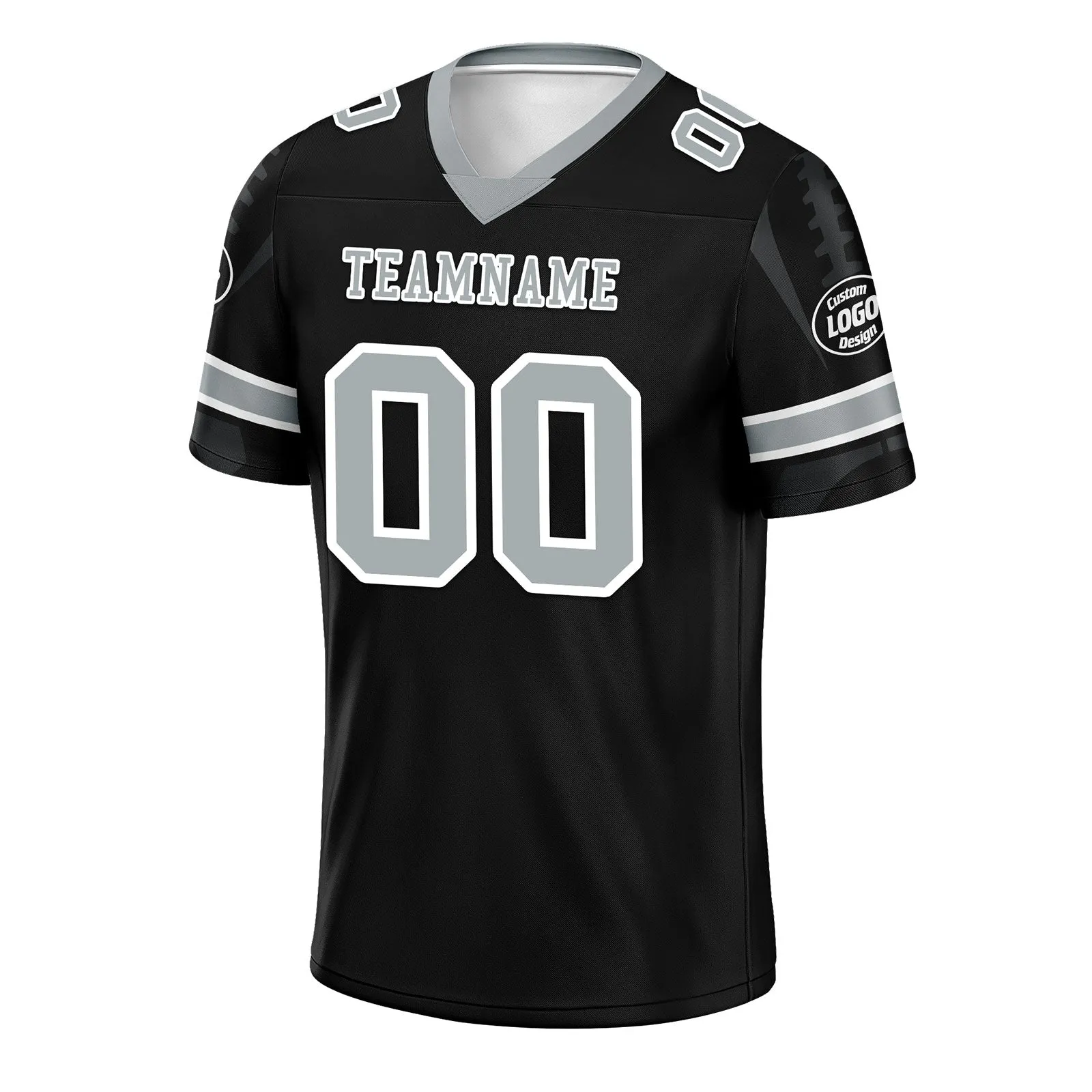 Custom Black Las Vegas Personalized Authentic Football Jersey FBJ02-D025033-23