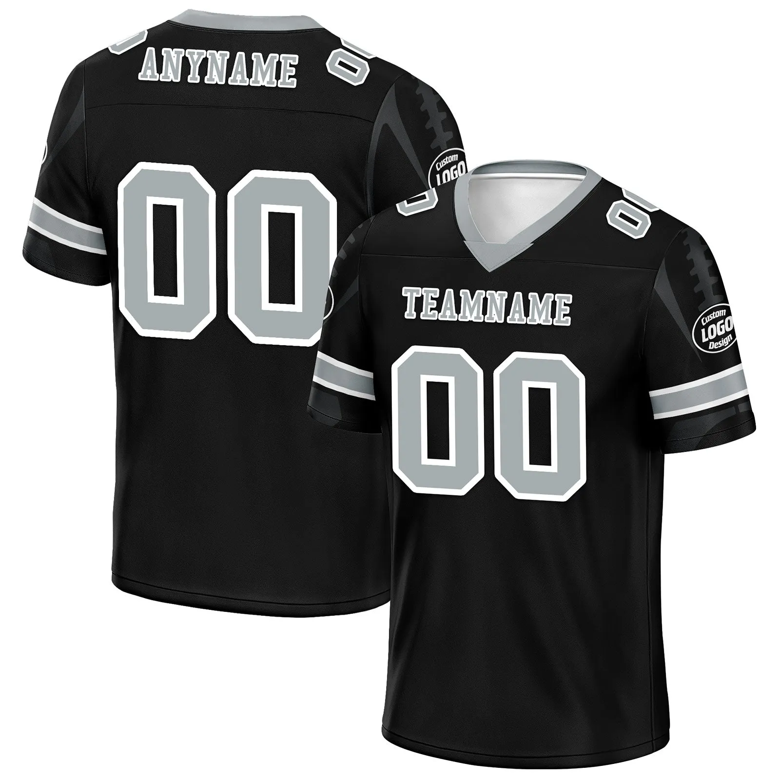 Custom Black Las Vegas Personalized Authentic Football Jersey FBJ02-D025033-23