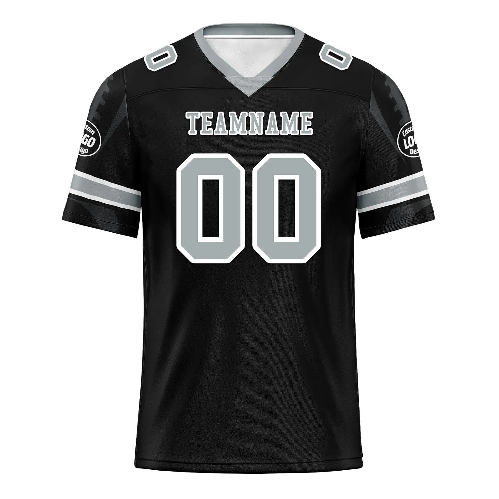 Custom Black Las Vegas Personalized Authentic Football Jersey FBJ02-D025033-23