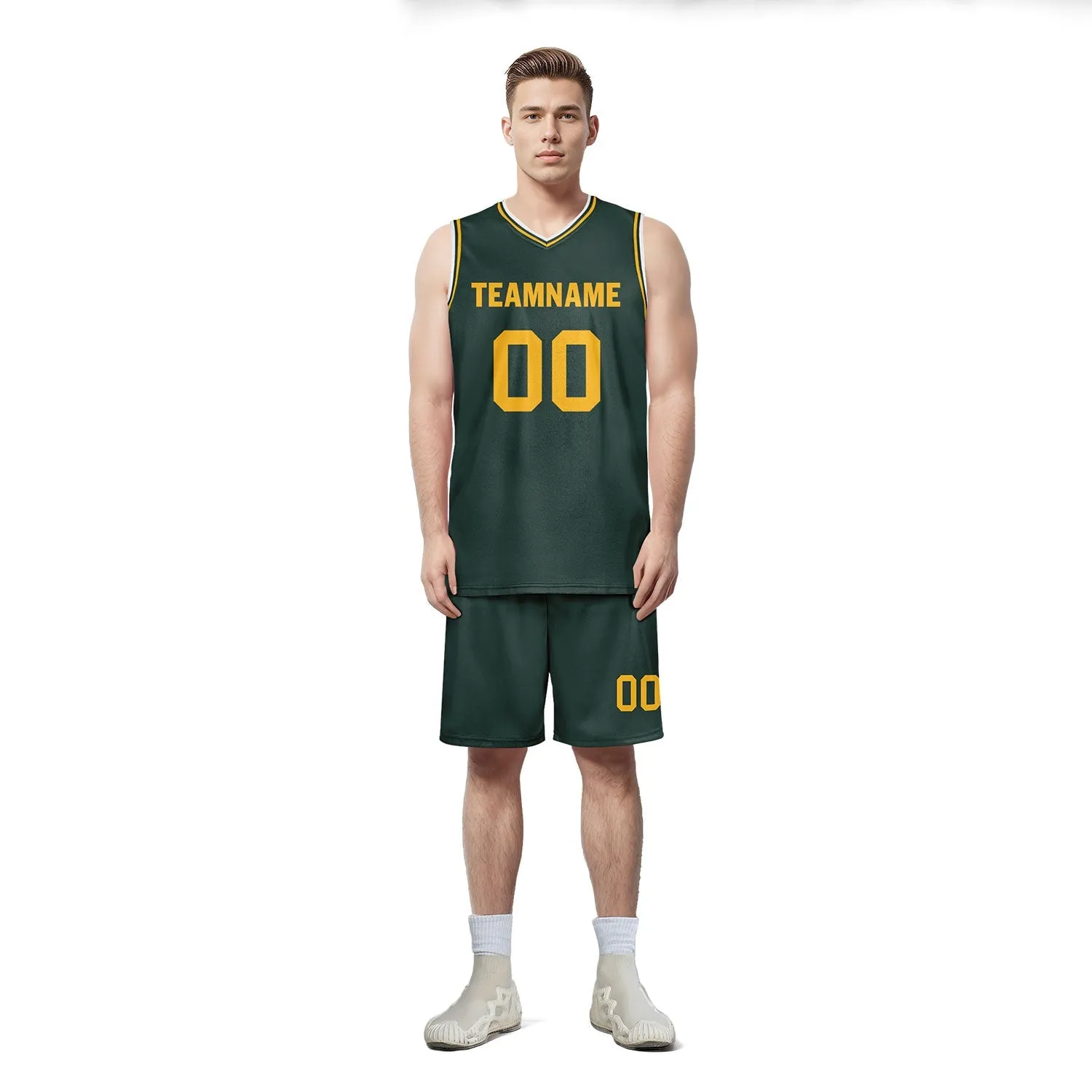 Custom Green Classic Style Sports Uniform Basketball Jersey BBJ01-D020105-10