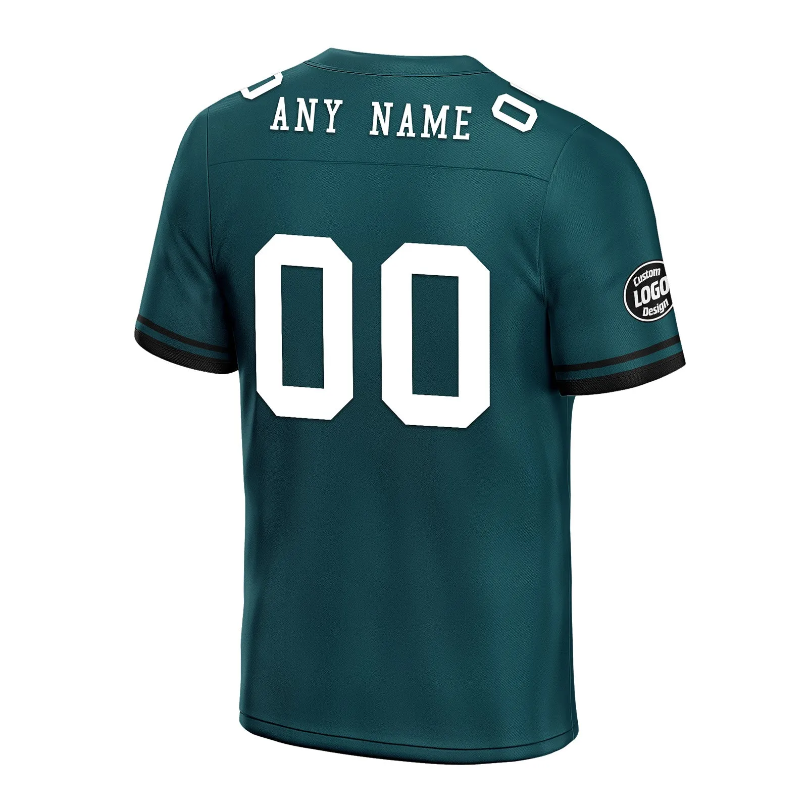 Custom Green Philadelphia Personalized Authentic Football Jersey FBJ02-D020263-23