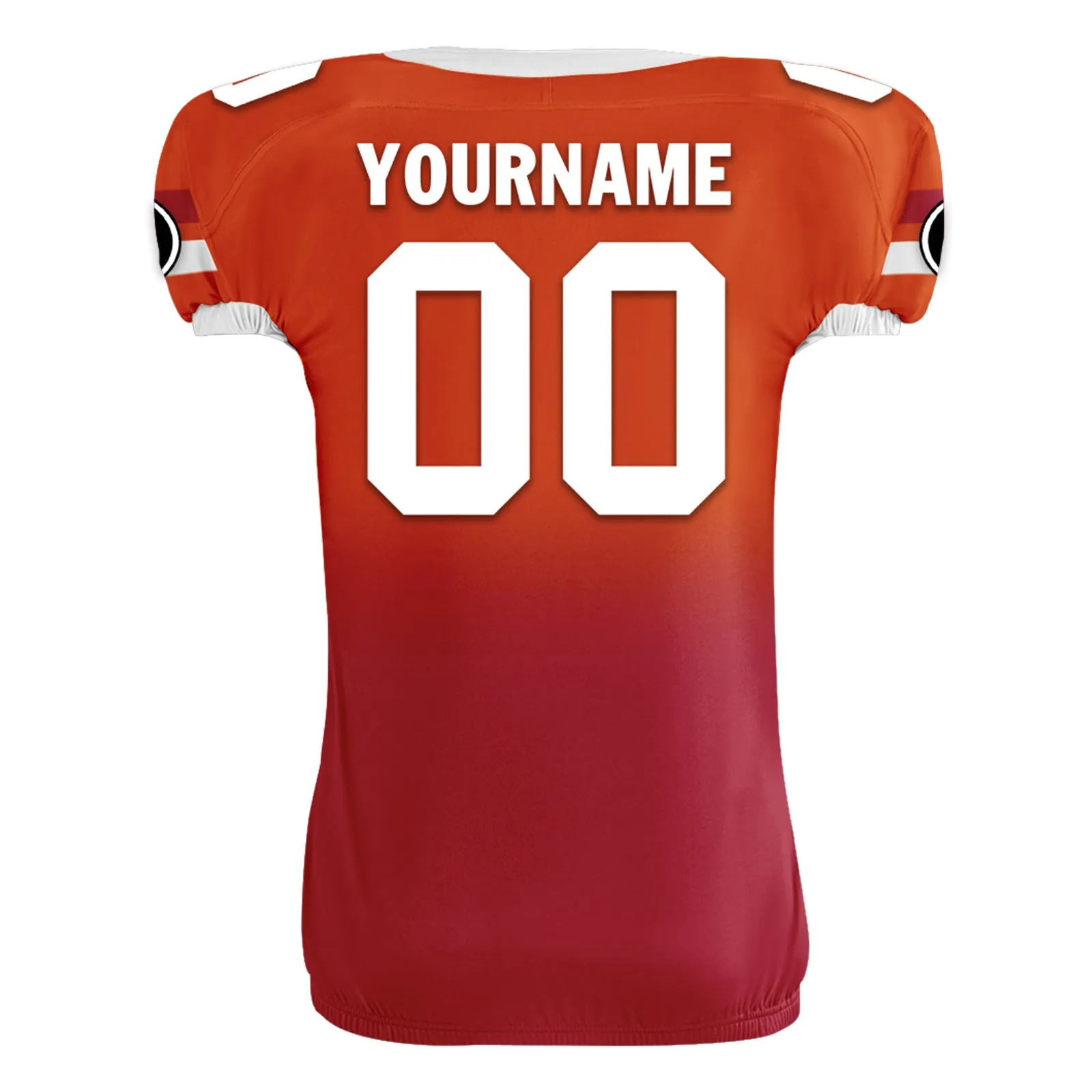 Custom Orange Red Fade Fashion Tampa Bay High-Performance American Football Jersey FBJ06-D020252-29