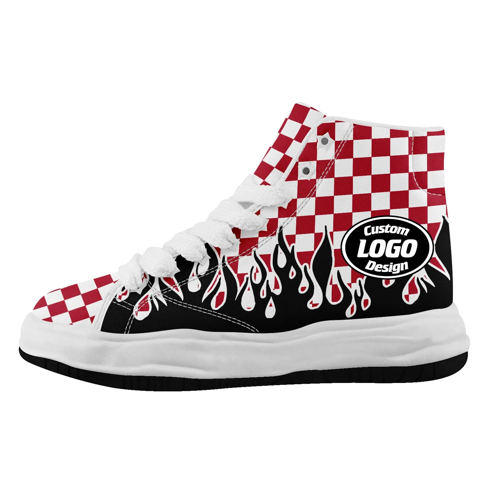 Custom Red Black Tampa Bay Firesoul Shoes Personalized Sneaker FN039-D020272-29