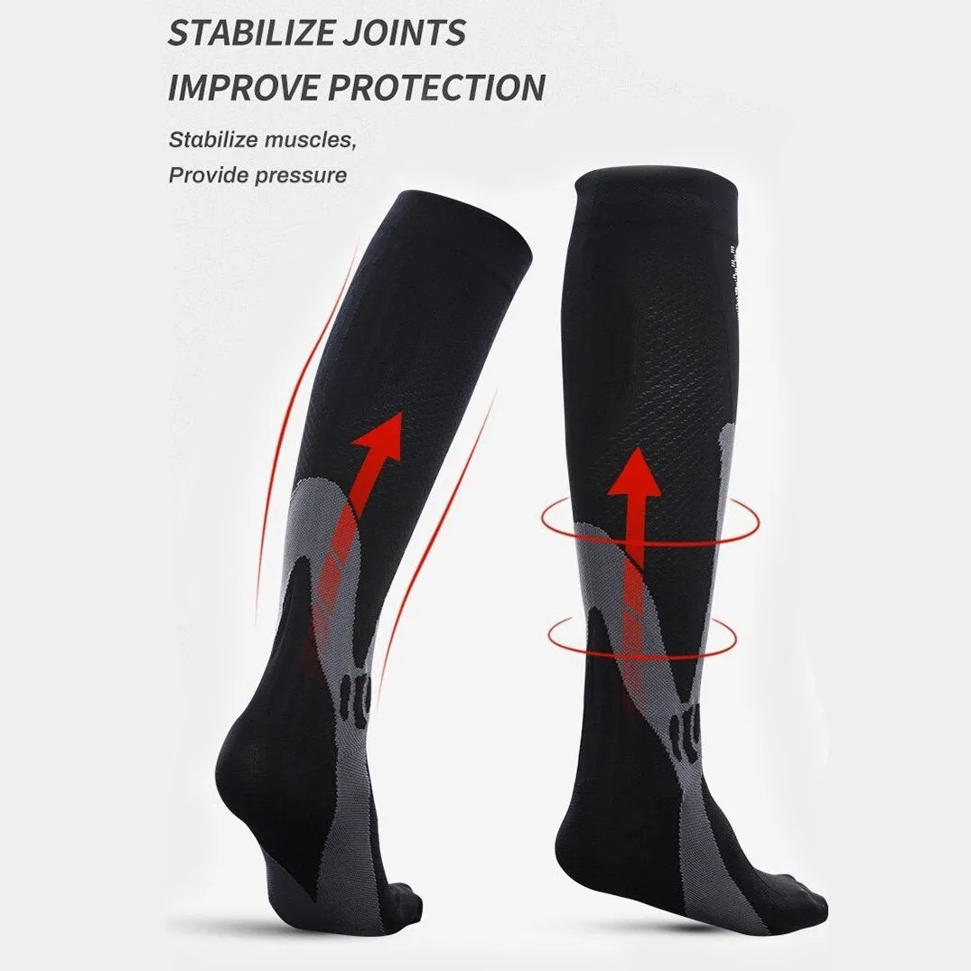 Cuzcare Compression Socks Unisex Anti-cramping Breathable Knee-high Stockings