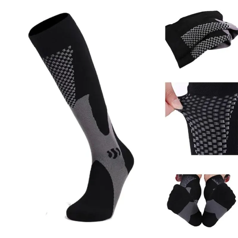 Cuzcare Compression Socks Unisex Anti-cramping Breathable Knee-high Stockings