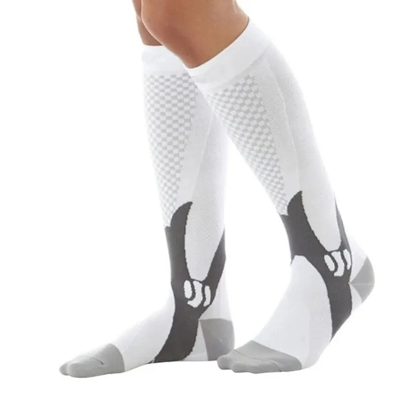 Cuzcare Compression Socks Unisex Anti-cramping Breathable Knee-high Stockings