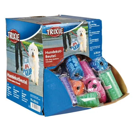 Dog Poop Bags Medium 1 Roll Assorted