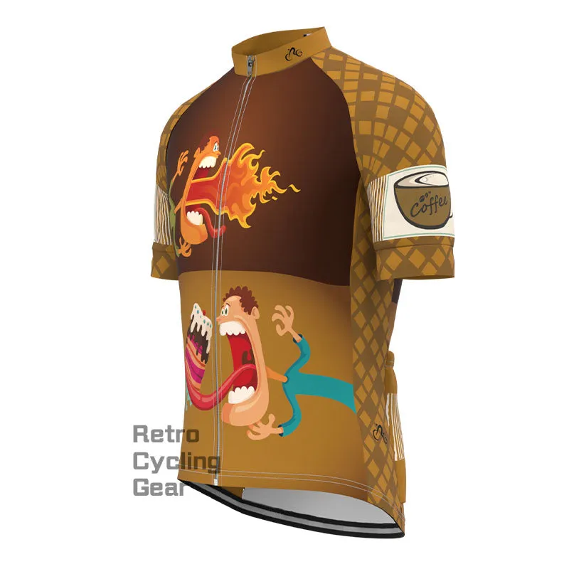 Funny character tongue Short Sleeves Cycling Jersey