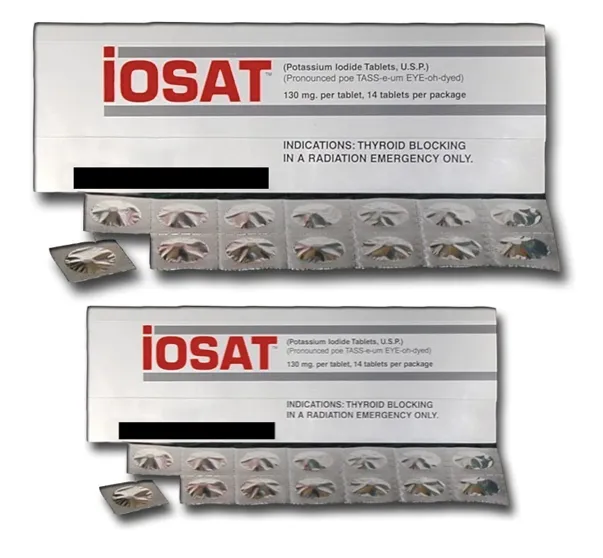 IOSAT Potassium Iodide Tablets, 130 mg (14 Tablets each)