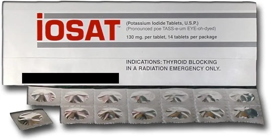IOSAT Potassium Iodide Tablets, 130 mg (14 Tablets each)