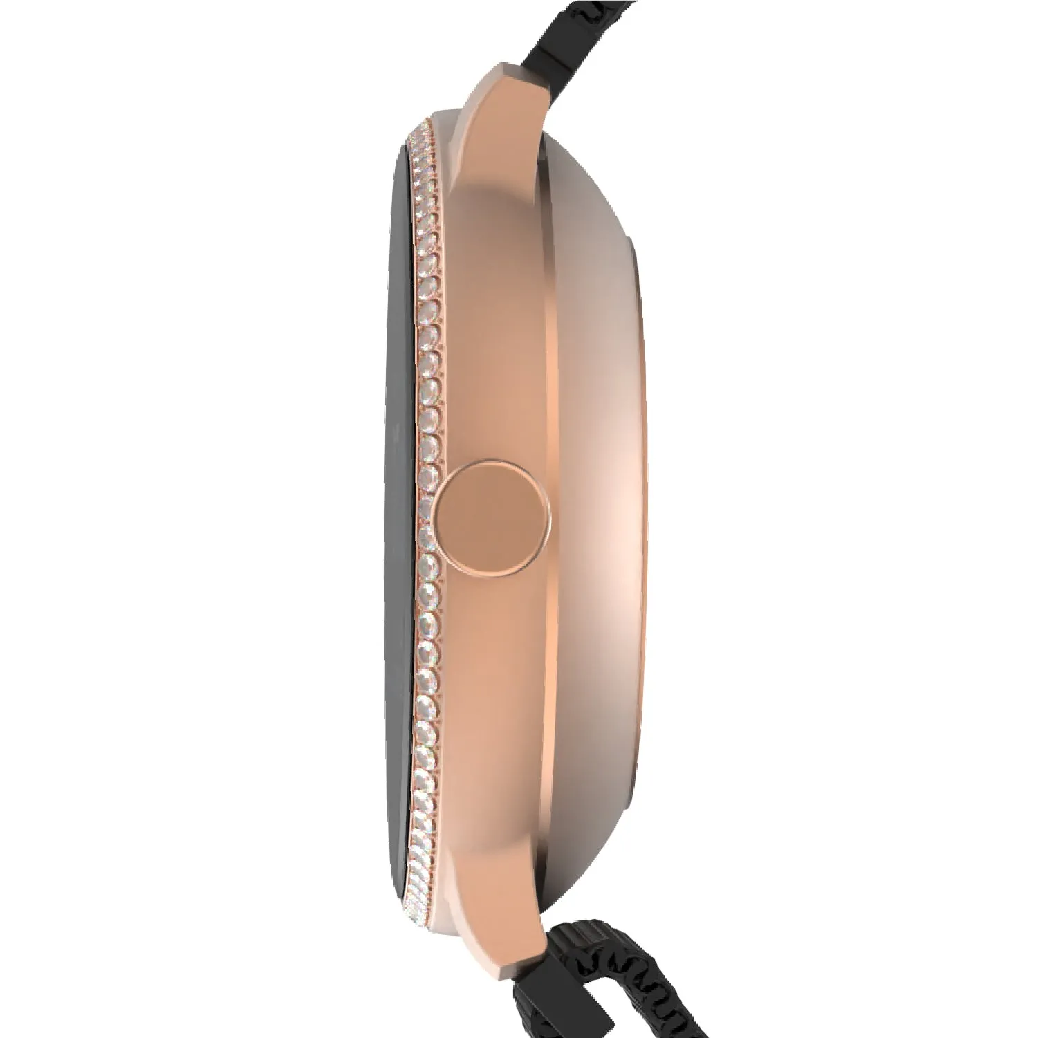iTouch Sport 3 Special Edition Smart Watch & Fitness Tracker, For Women and Men, (43mm), RoseGold Case, Black Band