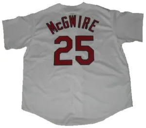 Mark McGwire St. Louis Cardinals White Home Jersey