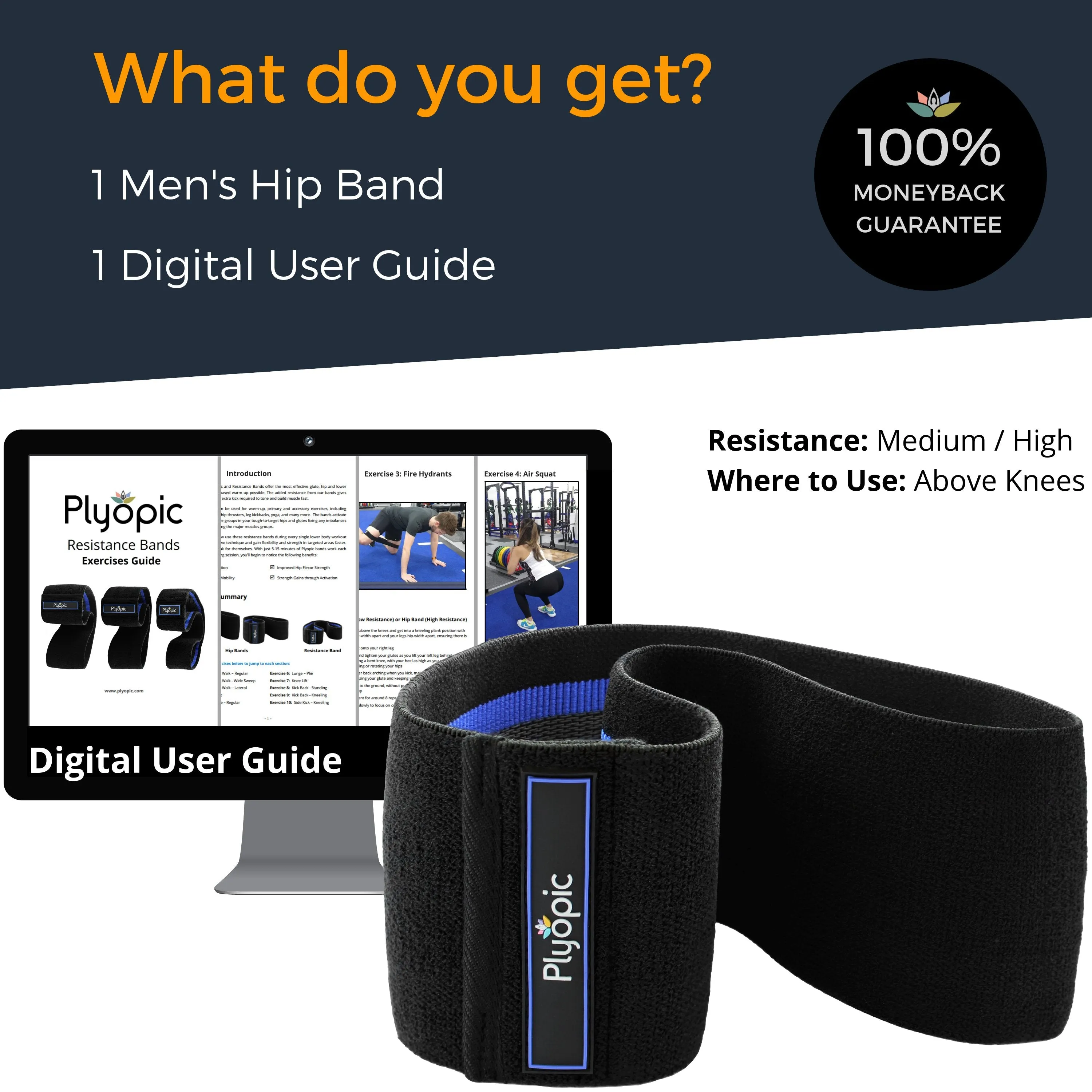 Men's Hip Band (Heavy Resistance)