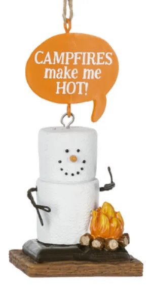 Smore Campfire Ornament - Campfires Make Me Hot!