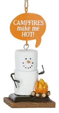 Smore Campfire Ornament - Campfires Make Me Hot!