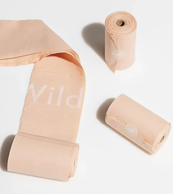 Wild One Poop Bag Carrier and Roll (Moss)