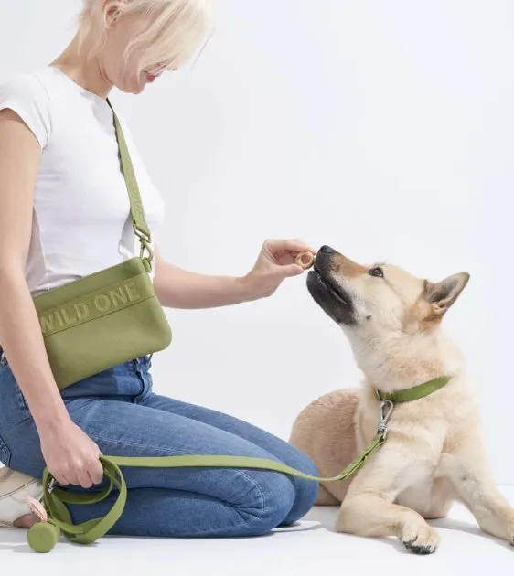 Wild One Poop Bag Carrier and Roll (Moss)