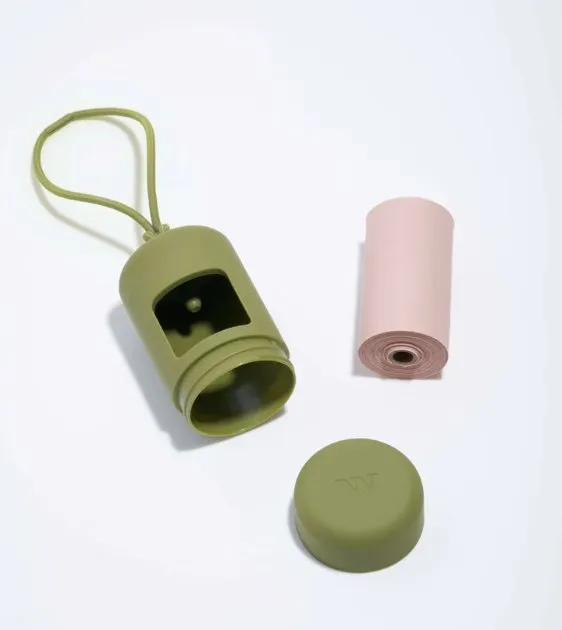 Wild One Poop Bag Carrier and Roll (Moss)