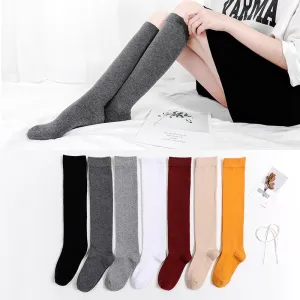 Women's Schoolgirl Cotton Winter Long Socks Clearance