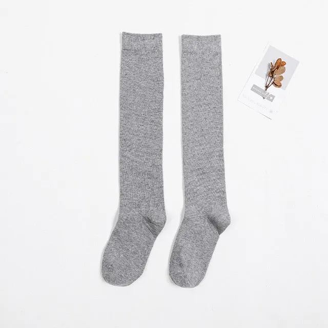 Women's Schoolgirl Cotton Winter Long Socks Clearance